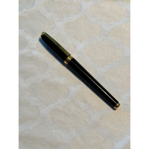 S.T. Dupont Ballpoint Pen Black & Gold With Black Ink